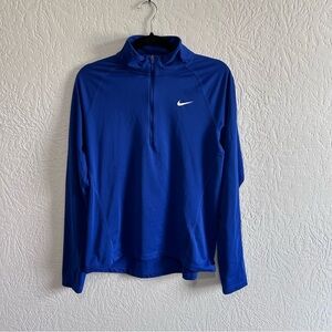 Nike Women’s Dri-fit Royal Blue Half-Zip Pullover Size Medium